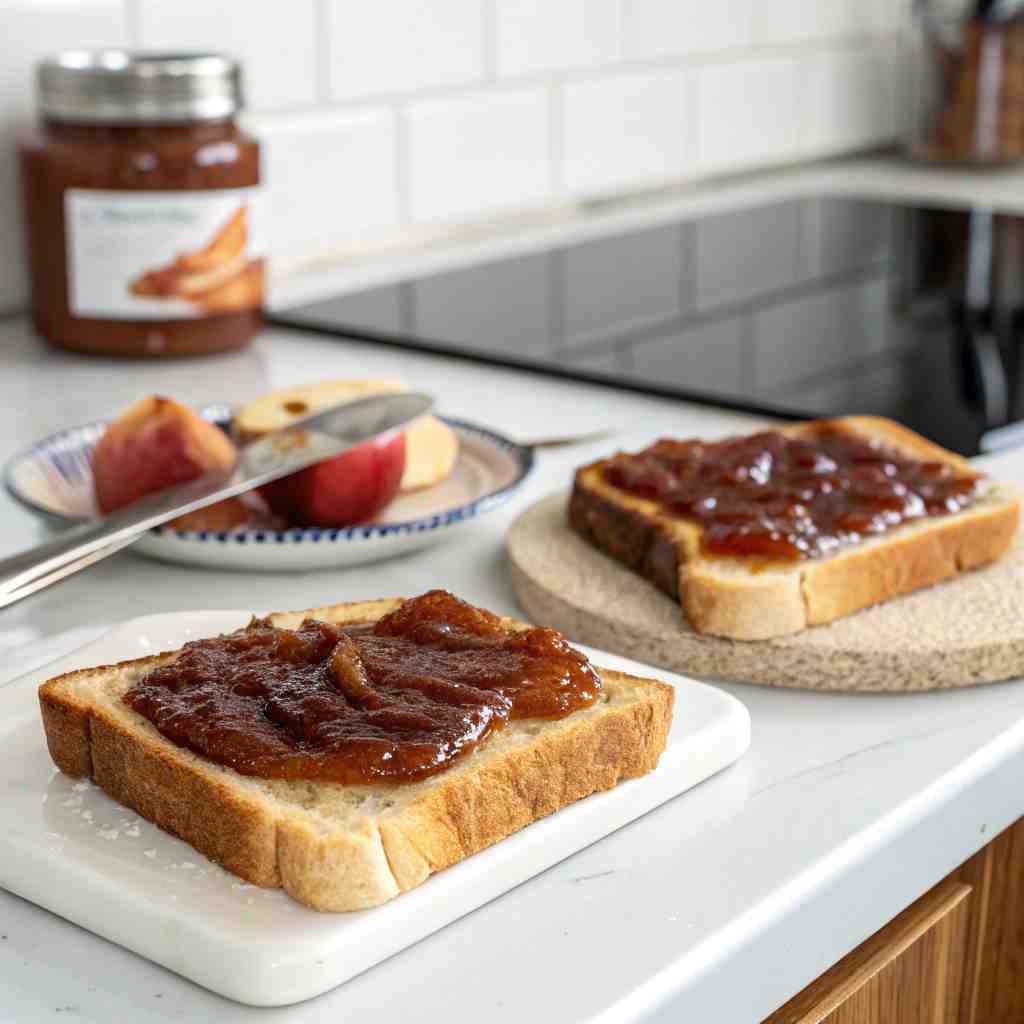 Apple Butter on Toast